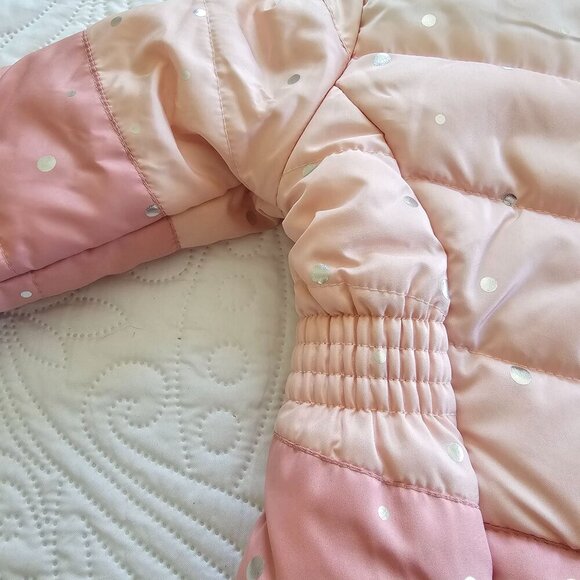 Disney Mickey Ears Coat, Pink with Bow Details, Toddler Girls 2T Faux Fur Lined - Picture 12 of 13